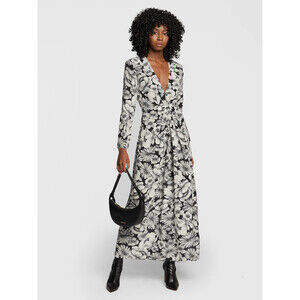 The Kooples $600 Romantic Garden Floral Silk Maxi Dress SIZE M FITS AS S